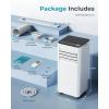 imageEUHOMY 10000 BTU Portable Air Conditioners Up to 450 sqft 31 Standing Smart Cooling AC with Remote Dehumidifier Fan Air Conditioner Cools Room 3 Modes 24hour timer LED Display Bedroom8 000 BTU
