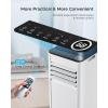 imageEUHOMY 10000 BTU Portable Air Conditioners Up to 450 sqft 31 Standing Smart Cooling AC with Remote Dehumidifier Fan Air Conditioner Cools Room 3 Modes 24hour timer LED Display Bedroom10 000 BTU
