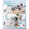 imageEUHOMY 10000 BTU Portable Air Conditioners Up to 450 sqft 31 Standing Smart Cooling AC with Remote Dehumidifier Fan Air Conditioner Cools Room 3 Modes 24hour timer LED Display Bedroom14000 BTU