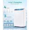 imageEUHOMY 10000 BTU Portable Air Conditioners Up to 450 sqft 31 Standing Smart Cooling AC with Remote Dehumidifier Fan Air Conditioner Cools Room 3 Modes 24hour timer LED Display Bedroom14000 BTU