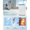 imageEUHOMY 10000 BTU Portable Air Conditioners Up to 450 sqft 31 Standing Smart Cooling AC with Remote Dehumidifier Fan Air Conditioner Cools Room 3 Modes 24hour timer LED Display Bedroom14000 BTU