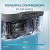 imageEUHOMY 12 Volt Refrigerator 11 Quart 10L Compressor Electric Cooler APP Control Car Fridge 1224V DC ampamp 120240V AC Car refrigerator 468 Portable Freezer for RV Camping TravelRefrigerator
