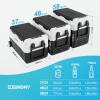imageEUHOMY 12 Volt Refrigerator 11 Quart 10L Compressor Electric Cooler APP Control Car Fridge 1224V DC ampamp 120240V AC Car refrigerator 468 Portable Freezer for RV Camping TravelRefrigerator