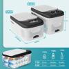 imageEUHOMY 12 Volt Refrigerator 17QT16L Car Refrigerator APP Control Car Fridge 110240V AC 1224V DC Portable Freezer 468 12V Cooler For Van Fishing Camping Travel HomeWhite Black