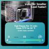 imageEUHOMY 12 Volt Refrigerator 17QT16L Car Refrigerator APP Control Car Fridge 110240V AC 1224V DC Portable Freezer 468 12V Cooler For Van Fishing Camping Travel HomeWhite Black