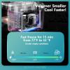 imageEUHOMY 12 Volt Refrigerator 17QT16L Car Refrigerator APP Control Car Fridge 110240V AC 1224V DC Portable Freezer 468 12V Cooler For Van Fishing Camping Travel HomeWhite Black