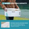 imageEUHOMY 12 Volt Refrigerator 17QT16L Car Refrigerator APP Control Car Fridge 110240V AC 1224V DC Portable Freezer 468 12V Cooler For Van Fishing Camping Travel HomeGreen White