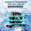 imageEUHOMY 12 Volt Refrigerator 17QT16L Car Refrigerator APP Control Car Fridge 110240V AC 1224V DC Portable Freezer 468 12V Cooler For Van Fishing Camping Travel HomeGreen White