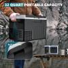 imageEUHOMY 12 Volt Refrigerator 22QT21L 12V Cooler Compressor Electric Cooler 468 12V Fridge 1224V DC 110240V AC Portable Freezer for Camping Travel Truck Home32 Quart