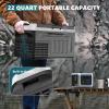 imageEUHOMY 12 Volt Refrigerator 22QT21L 12V Cooler Compressor Electric Cooler 468 12V Fridge 1224V DC 110240V AC Portable Freezer for Camping Travel Truck Home22 Quart
