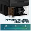 imageEUHOMY 12 Volt Refrigerator 22QT21L 12V Cooler Compressor Electric Cooler 468 12V Fridge 1224V DC 110240V AC Portable Freezer for Camping Travel Truck Home22 Quart