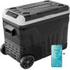 imageEUHOMY 12 Volt Refrigerator 37QT35L Electric Cooler Portable Freezer 12V24V DC 110240V AC 12V Fridge 468 12V Cooler with Wheels ampamp 2 Baskets for Travel Truck Boat CampingRefrigerator