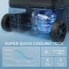 imageEUHOMY 12 Volt Refrigerator 37QT35L Electric Cooler Portable Freezer 12V24V DC 110240V AC 12V Fridge 468 12V Cooler with Wheels ampamp 2 Baskets for Travel Truck Boat CampingRefrigerator