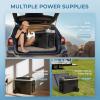 imageEUHOMY 12 Volt Refrigerator 37QT35L Electric Cooler Portable Freezer 12V24V DC 110240V AC 12V Fridge 468 12V Cooler with Wheels ampamp 2 Baskets for Travel Truck Boat CampingRefrigerator