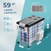 imageEUHOMY 12 Volt Refrigerator 48QT45L Electric Cooler 12V Fridge APP Control 12V Cooler 468 Portable Freezer 1224V DC 110240V AC for Camping Travel Truck Home59QT