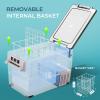imageEUHOMY 12 Volt Refrigerator 48QT45L Electric Cooler 12V Fridge APP Control 12V Cooler 468 Portable Freezer 1224V DC 110240V AC for Camping Travel Truck Home37QT
