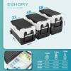 imageEUHOMY 12 Volt Refrigerator 58QT55L 12V Fridge Electric Cooler 1224V DC 120240V AC 468 12V Freezer Removable Divider Car Fridge For Camping RV Travel Fishing Outdoor37QT