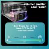 imageEUHOMY 12 Volt Refrigerator 58QT55L 12V Fridge Electric Cooler 1224V DC 120240V AC 468 12V Freezer Removable Divider Car Fridge For Camping RV Travel Fishing Outdoor58QT