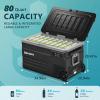 imageEUHOMY 12 Volt Refrigerator 80QT75L 12V Fridge Electric Cooler APP Control Car Fridge 1224V DC 110240V AC Car Refrigerator 068 12 Volt Cooler for Camping Trip Truck Boating Outdoor80 QT