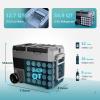 imageEUHOMY 12 Volt Refrigerator with Ice Maker 48QT45L Electric Cooler Usable Battery Dual Zone Car Refrigerator APP Control 12V Fridge 1224V DC 110240V AC for Camping Travel Outdoor HomeRefrigeratorIce Maker