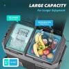 imageEUHOMY 12 Volt Refrigerator with Ice Maker 48QT45L Electric Cooler Usable Battery Dual Zone Car Refrigerator APP Control 12V Fridge 1224V DC 110240V AC for Camping Travel Outdoor HomeRefrigeratorIce Maker