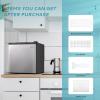 imageEUHOMY 17 CuFt Mini Fridge with Freezer Reversible Single Door Compact Refrigerator Adjustable Thermostat Energy Saving Mini Fridge for Bedroom Office Dorm BlackSilver