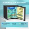 imageEUHOMY 17 CuFt Mini Fridge with Freezer Reversible Single Door Compact Refrigerator Adjustable Thermostat Energy Saving Mini Fridge for Bedroom Office Dorm BlackBlack