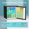 imageEUHOMY 17 CuFt Mini Fridge with Freezer Reversible Single Door Compact Refrigerator Adjustable Thermostat Energy Saving Mini Fridge for Bedroom Office Dorm BlackSilver