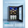 imageEUHOMY 18L Beverage Refrigerator Cooler 24 Cans Mini Fridge with Quiet Compressor Countertop Small Fridge with 40F61F Digital Temperature Control LED Lgiht for Home Bar Office18L