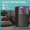imageEUHOMY 18L Beverage Refrigerator Cooler 24 Cans Mini Fridge with Quiet Compressor Countertop Small Fridge with 40F61F Digital Temperature Control LED Lgiht for Home Bar Office30 CUFT