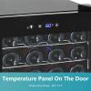 imageEUHOMY 18L Beverage Refrigerator Cooler 24 Cans Mini Fridge with Quiet Compressor Countertop Small Fridge with 40F61F Digital Temperature Control LED Lgiht for Home Bar Office45 CUFT