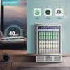 imageEUHOMY 24 Inch Beverage Refrigerator 180 Can Builtin Beverage Cooler Under Counter Beer Fridge with Glass Door for Soda Water Wine  For Kitchen Bar or Office24 Undercounter Beverage Refrigerator