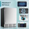 imageEUHOMY 24 Inch Beverage Refrigerator Builtin and Freestanding Beverage Cooler 180 Can Under Counter Beverage Fridge with Stainless Steel Door Outdoor Refrigerator for Soda Beer Wine24 Stainless Steel Refrigerator