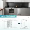 imageEUHOMY 24 Inch Beverage Refrigerator Builtin and Freestanding Beverage Cooler 180 Can Under Counter Beverage Fridge with Stainless Steel Door Outdoor Refrigerator for Soda Beer Wine15 Stainless Steel Refrigerator