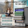 imageEUHOMY 24 Inch Beverage Refrigerator Builtin and Freestanding Beverage Cooler 180 Can Under Counter Beverage Fridge with Stainless Steel Door Outdoor Refrigerator for Soda Beer Wine24 Stainless Steel Refrigerator