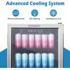 imageEUHOMY 24 Inch Under Counter Double Drawer Fridge Weather Proof Stainless Steel Outdoor Beverage Refrigerator for Patio Builtin Beverage Fridge for Home ampamp Commercial Use Stainless Steel Silver32 CuFt Beverage Refrigerator