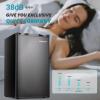 imageEUHOMY 32 CuFt Mini Fridge with Freezer Single Door Compact Refrigerator Energy Saving Mini Refrigerator Adjustable Thermostat Mini fridge for Bedroom Dorm Office SilverBlack