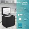 imageEUHOMY 35 CuFt Chest Freezer with Removable Basket Small Deep Freezer Adjustable 7 Thermostat Quiet Mini Freezer FreeStanding Top Door Energy Saving for ApartmentGarageBasementDormHomeBlack18 CUFT