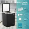 imageEUHOMY 35 CuFt Chest Freezer with Removable Basket Small Deep Freezer Adjustable 7 Thermostat Quiet Mini Freezer FreeStanding Top Door Energy Saving for ApartmentGarageBasementDormHomeBlack35 CUFT