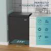 imageEUHOMY 35 CuFt Chest Freezer with Removable Basket Small Deep Freezer Adjustable 7 Thermostat Quiet Mini Freezer FreeStanding Top Door Energy Saving for ApartmentGarageBasementDormHomeBlack28 CUFT