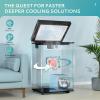 imageEUHOMY 35 CuFt Chest Freezer with Removable Basket Small Deep Freezer Adjustable 7 Thermostat Quiet Mini Freezer FreeStanding Top Door Energy Saving for ApartmentGarageBasementDormHomeBlack28 CUFT