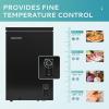 imageEUHOMY 35 CuFt Chest Freezer with Removable Basket Small Deep Freezer Adjustable 7 Thermostat Quiet Mini Freezer FreeStanding Top Door Energy Saving for ApartmentGarageBasementDormHomeBlack35 CUFTWith Wheels
