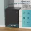 imageEUHOMY 35 CuFt Chest Freezer with Removable Basket Small Deep Freezer Adjustable 7 Thermostat Quiet Mini Freezer FreeStanding Top Door Energy Saving for ApartmentGarageBasementDormHomeBlack35 CUFT