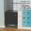 imageEUHOMY 35 CuFt Chest Freezer with Removable Basket Small Deep Freezer Adjustable 7 Thermostat Quiet Mini Freezer FreeStanding Top Door Energy Saving for ApartmentGarageBasementDormHomeBlack18 CUFT