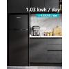 imageEUHOMY 74CuFt Refrigerator with Freezer 2 Door Fridge Adjustable ThermostatLarge Capacity Refrigerator for KitchenDormOfficeApartment  Food Storage or Cooling drinks BlackBlack