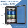 imageEUHOMY Back Bar Cooler With 2 Glass Swing Doors Under Counter Back Bar Refrigerator with LED Lighting 74 CuFt Counter Height Refrigerator for Beer Soda Drinks Wine Black32 CUFT Beverage Refrigerator