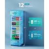 imageEUHOMY Back Bar Cooler With 2 Glass Swing Doors Under Counter Back Bar Refrigerator with LED Lighting 74 CuFt Counter Height Refrigerator for Beer Soda Drinks Wine Black12 CUFT Commercial Refrigerator