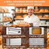 imageEUHOMY Bread Maker Machine 2LB Breadmaker with 13 Programs for 3 Loaf Sizes ampamp 3 Crust Colors Bread Machine Maker with Fruit and Nut Dispenser Nonstick Pan Dough Maker Ideal for Gifts BreadmakerBread Maker