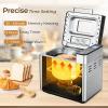imageEUHOMY Bread Maker Machine 2LB Breadmaker with 13 Programs for 3 Loaf Sizes ampamp 3 Crust Colors Bread Machine Maker with Fruit and Nut Dispenser Nonstick Pan Dough Maker Ideal for Gifts BreadmakerBread Maker 13 Programs