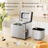 imageEUHOMY Bread Maker Machine 2LB Breadmaker with 13 Programs for 3 Loaf Sizes ampamp 3 Crust Colors Bread Machine Maker with Fruit and Nut Dispenser Nonstick Pan Dough Maker Ideal for Gifts BreadmakerBread Maker 13 Programs